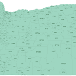 Oregon ZIP Code Map Basic