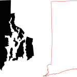 Rhode Island Black Fill Map