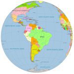 South America Globe Map PDF
