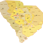 South Carolina 3-Digit ZIP Code Map