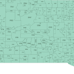 South Dakota ZIP Code Map Basic
