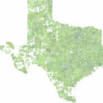 TX ZIP Code Map With Cities Counties