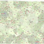 Tennessee ZIP Code Map With Cities