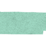 Tennessee ZIP Code Map Basic