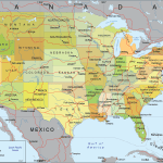 Detailed US Mercator Map