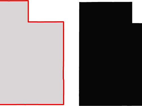 Utah Free Outline Map