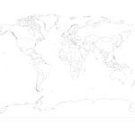 World outline map