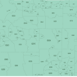 Wyoming ZIP Code Map Basic