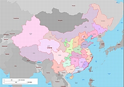 China vector map