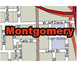 Montgomery, AL, printable vector map. Illustrator CS3 verzion