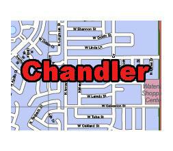 Chandler city, AZ street map. CS5 version . 9 MB.