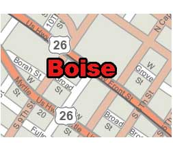 Boise city, Idaho, printable vector map. (Illustrator CS3 version)