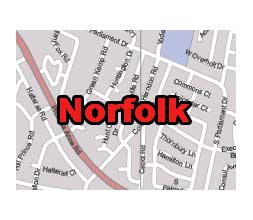 Norfolk VA city vector street map. CS5 Version. 12 MB
