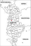 Albania free vector map (eps)