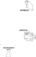 Antigua and Barbuda free map
