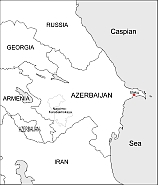 Azerbaijan free vector map
