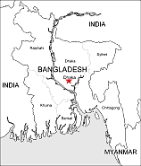 Bangladesh free vector map