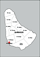Barbados free vector map. eps