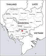 Cambodia free vector maps