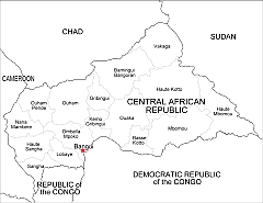 Central-Africa free vector map