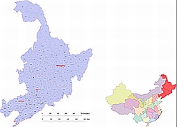 Your-Vector-Maps.com China third level adminitration boundary - selection