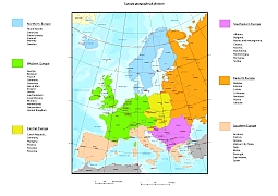 Regions of Europe by United Nations