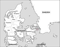 Denmark free vector map