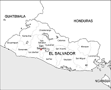 El-Salvador free vector map-2