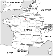 France free vector map, eps