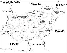 Hungary free vector map