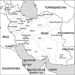 Iran free vector map