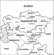 Kazakhstan free vector map