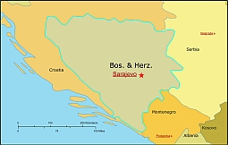 Bosnia free vector map