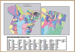 Map of Para state in Brasil