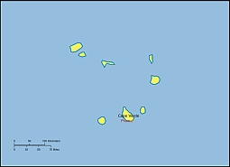 Cape Verde free vector map