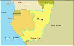 Congo free vector map
