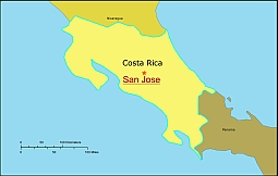 Your-Vector-Maps.com Costa Rica free vector map