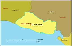 El Salvador free vector map