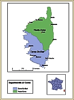 Vector map of France, Corse