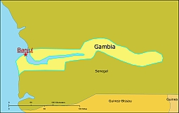 Gambia free map
