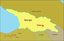 Georgia outline map