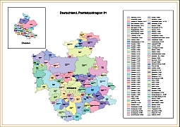 Your-Vector-Maps.com Orts und ihre PLZ in Postregion 1
