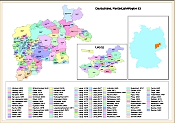 Deutschland PLZ-Karte von Region 04