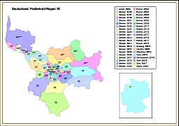 Your-Vector-Maps.com Deutschland Region 28 PLZ karte
