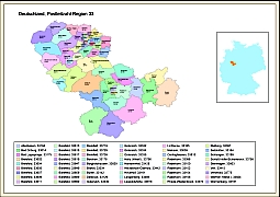 Deutschland PLZ-Karte, Region 33