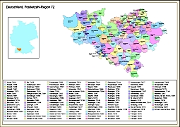 Your-Vector-Maps.com Postleitzahlbereich 72