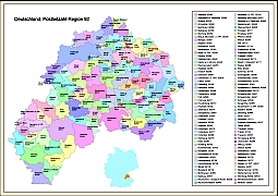 Deutsche postcode in Region 92