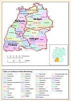 Stadt- und Landkreise in Baden-Württemberg