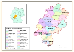 Your-Vector-Maps.com Stadt- und Landkreise Hessen
