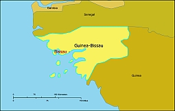 Guinea-Bissau free vector map